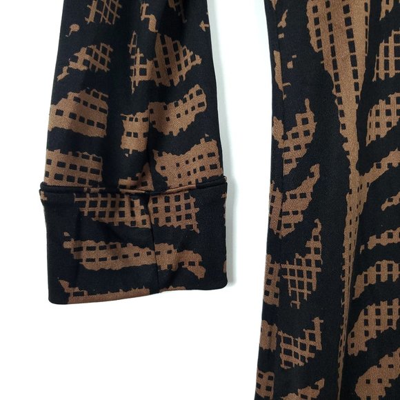 Tory Burch Cadence Sheath Brown Black Dress - Picture 4 of 8